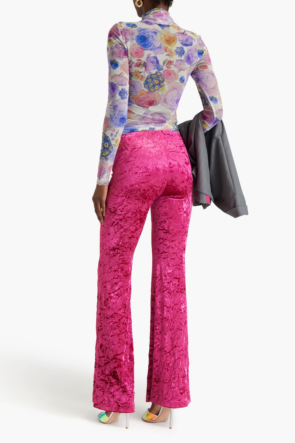 Rotate Birger Christensen Casual Trousers In Magenta