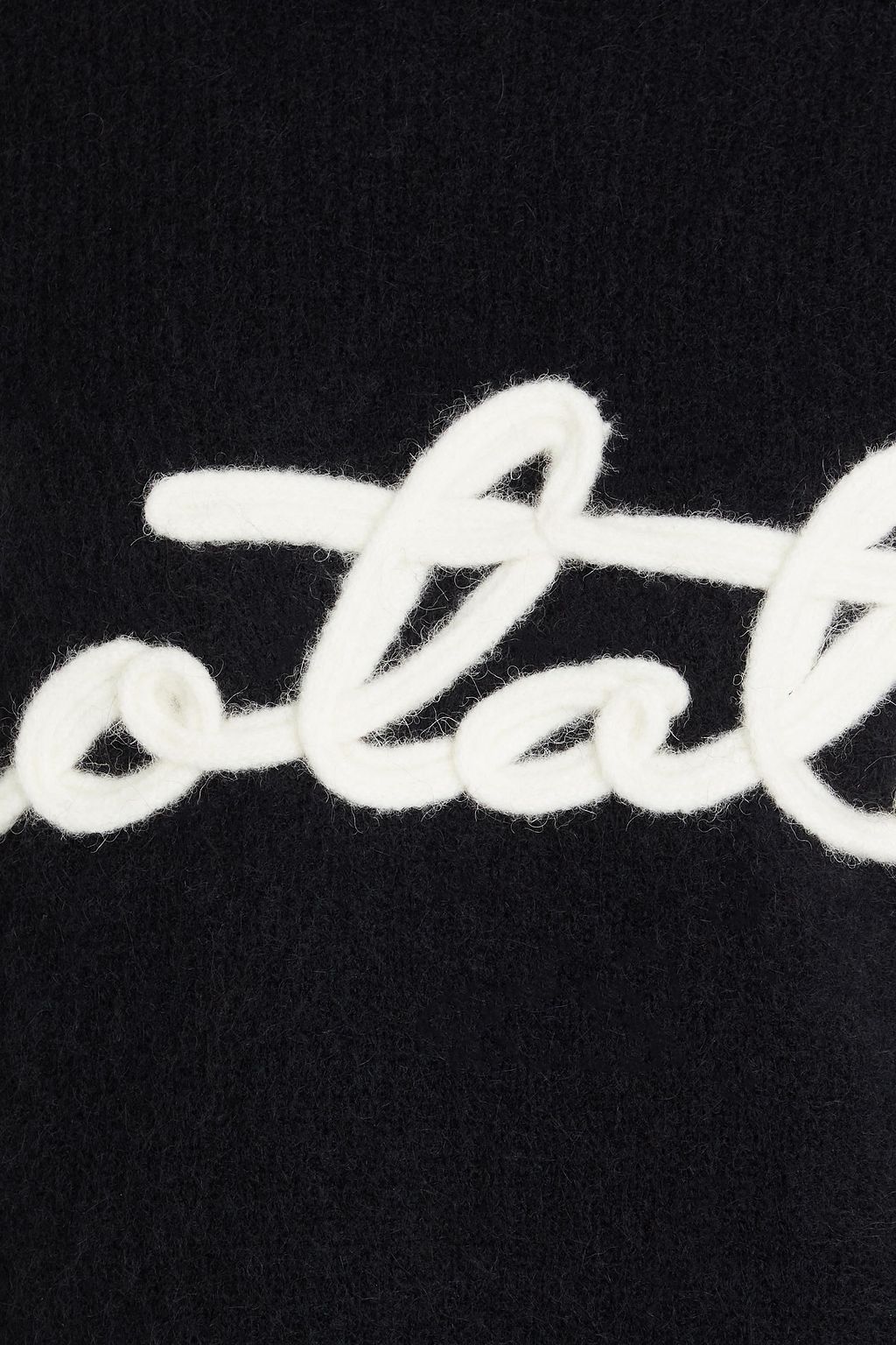 ROTATE BIRGER CHRISTENSEN Logo-appliquéd knitted sweater