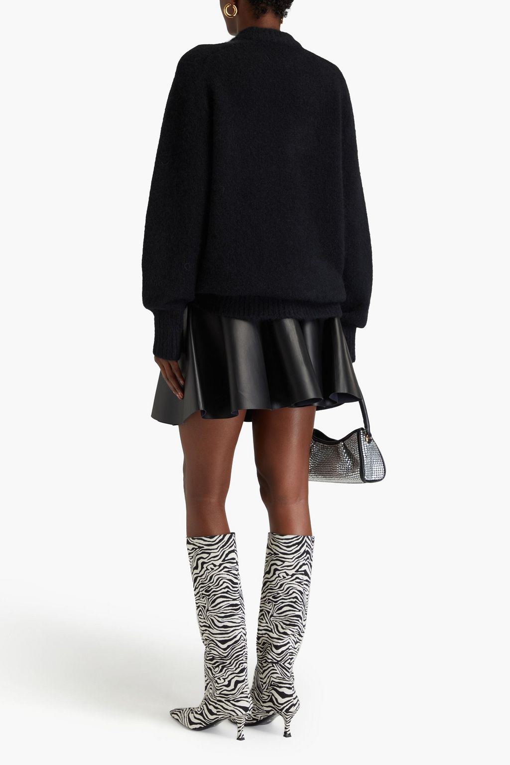 ROTATE BIRGER CHRISTENSEN Logo-appliquéd knitted sweater