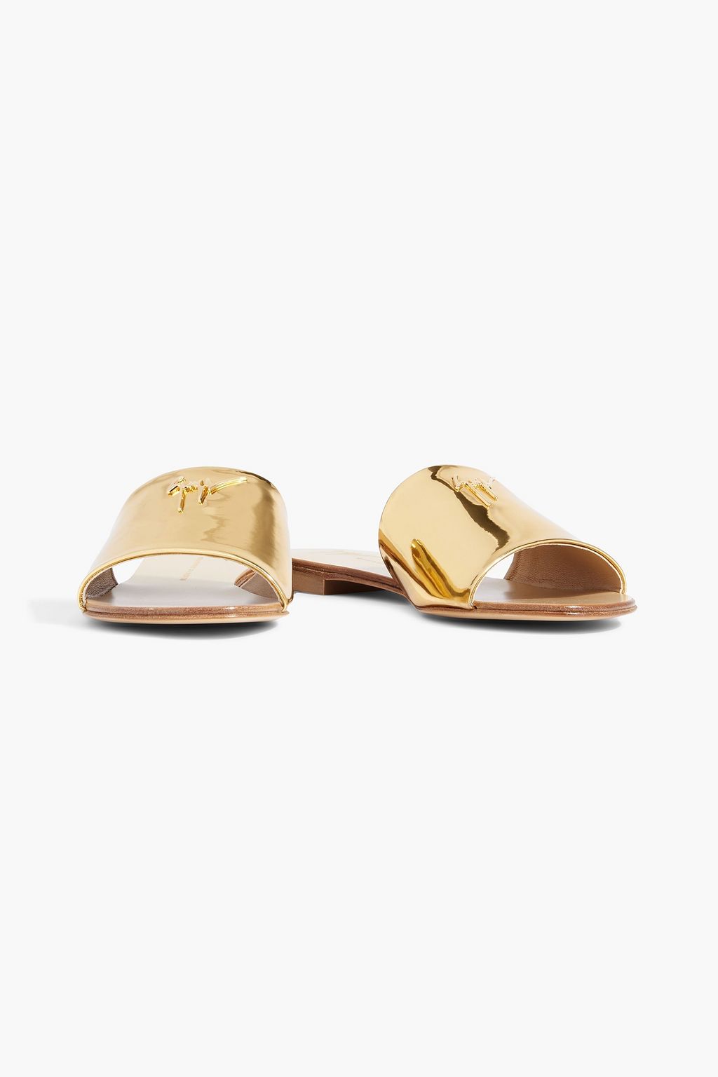 GIUSEPPE ZANOTTI Shirley glittered woven slides