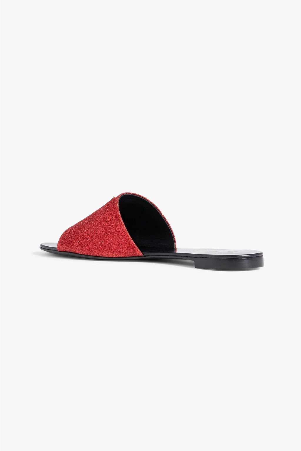 GIUSEPPE ZANOTTI Shirley glittered woven slides
