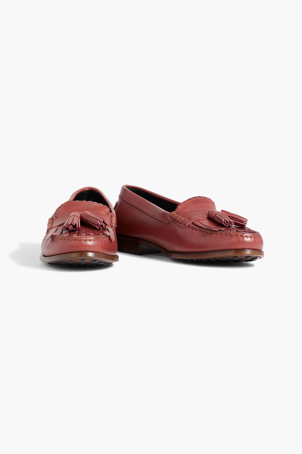 TOD'S Tasseled leather loafers
