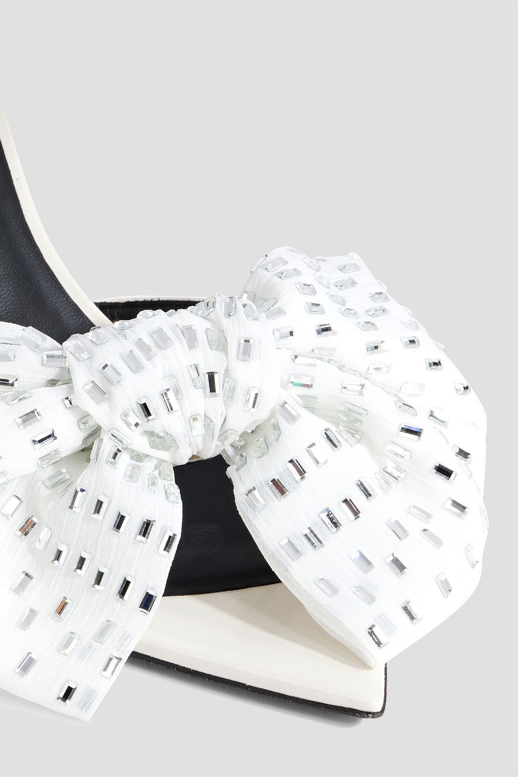 GIUSEPPE ZANOTTI Intriigo Alexandrine embellished patent-leather mules