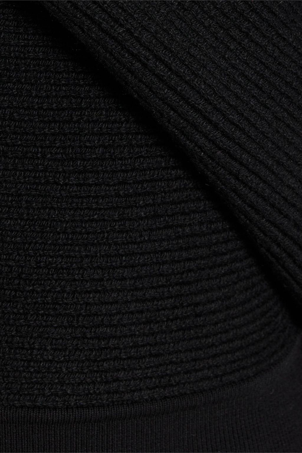 RICK OWENS One-shoulder ribbed cashmere-blend sweater