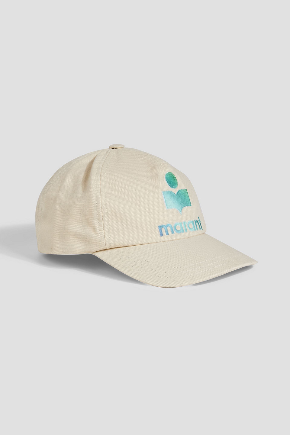Isabel Marant Tyron Embroidered Cotton-canvas Baseball Cap In Ecru