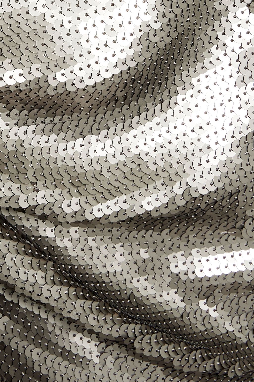 RICK OWENS Ruched sequined tulle maxi skirt