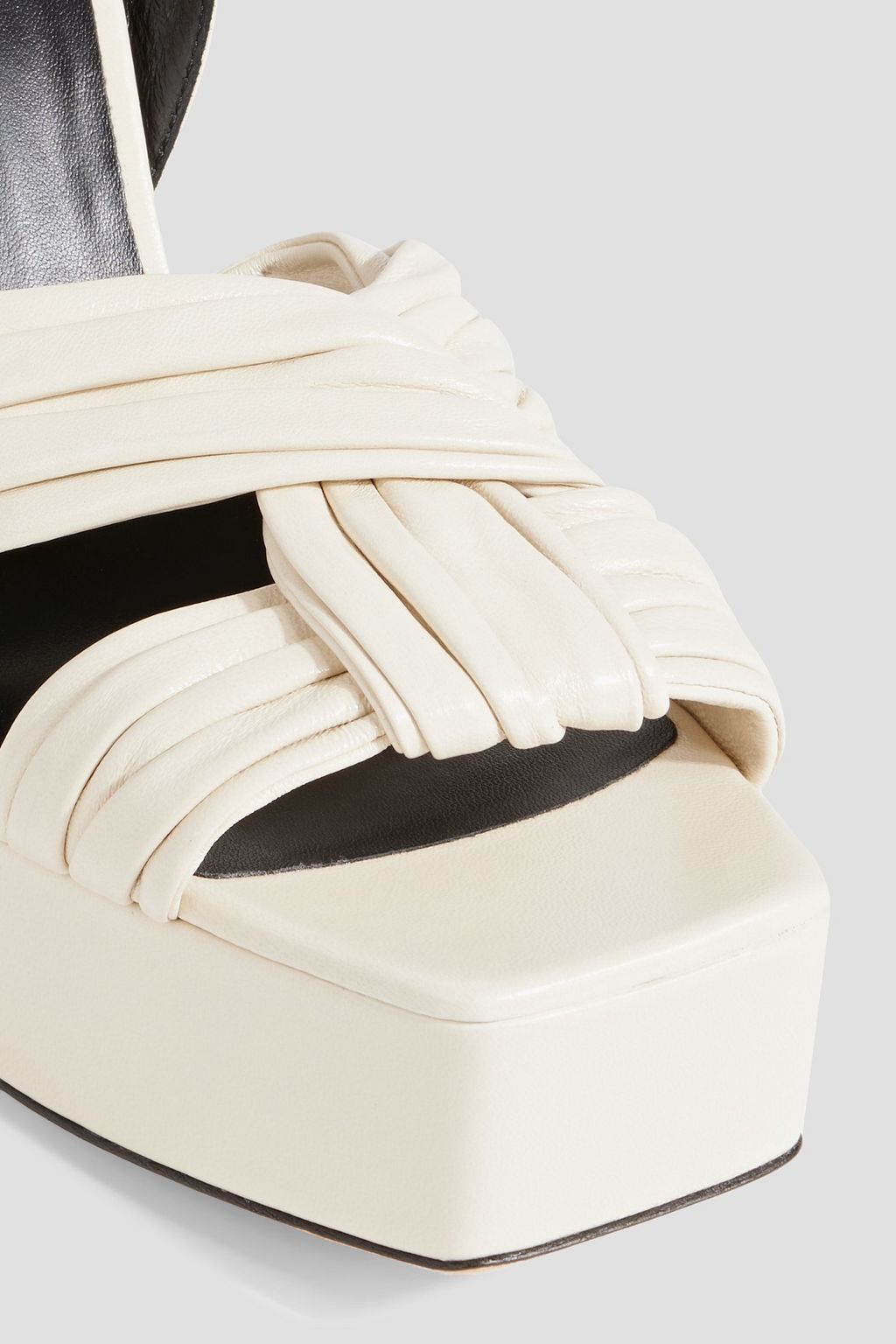 GIUSEPPE ZANOTTI Sinuosa leather platform sandals