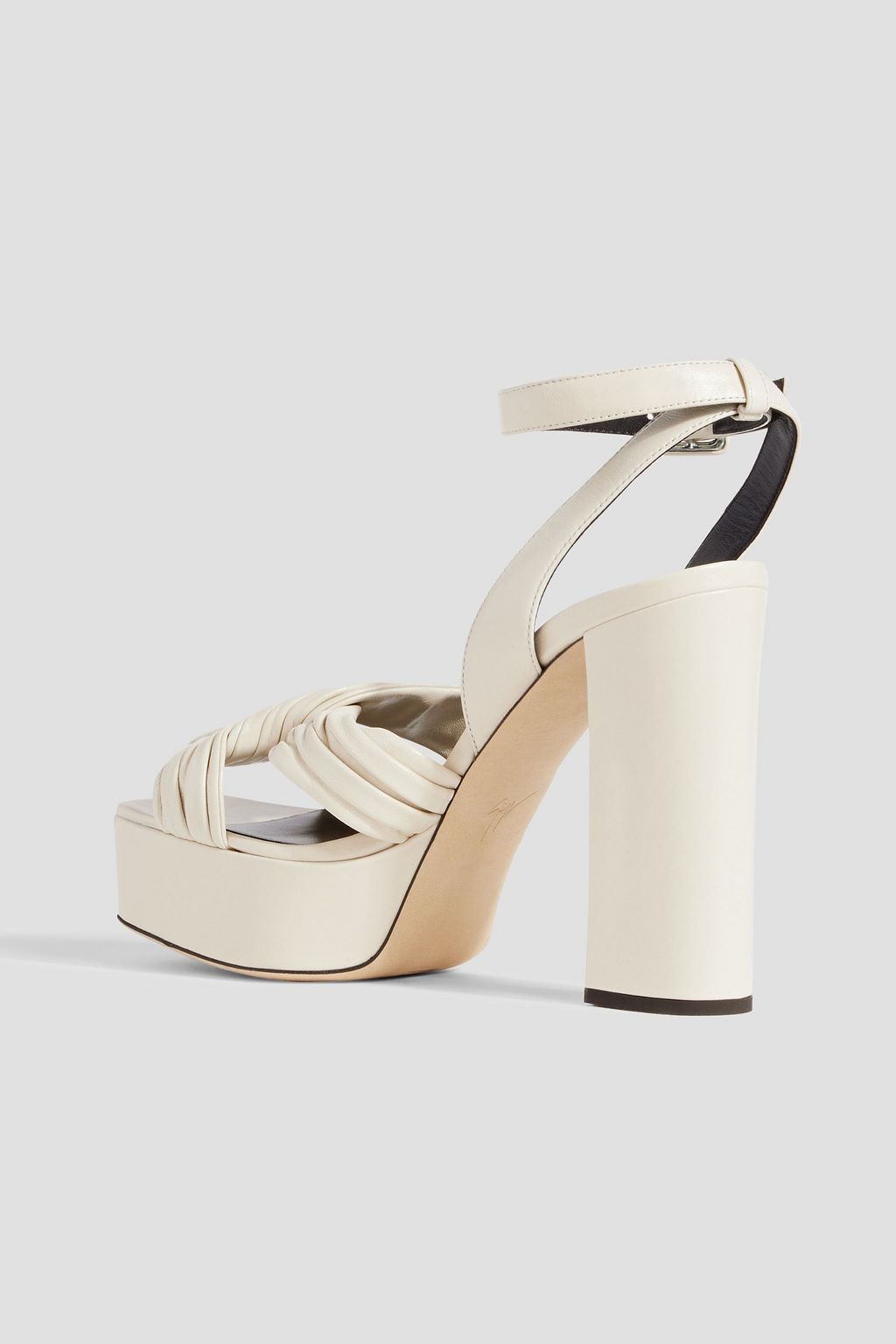 GIUSEPPE ZANOTTI Sinuosa leather platform sandals