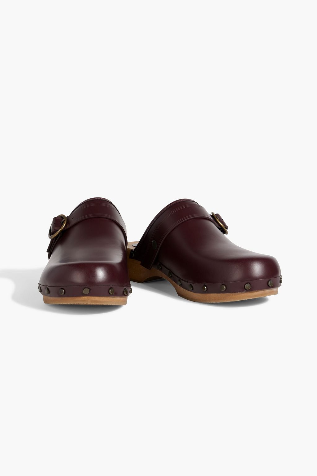 ISABEL MARANT Thalie buckled studded leather clogs