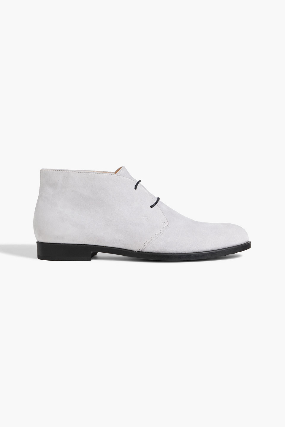 Tod's Suede Brogues In Light Gray