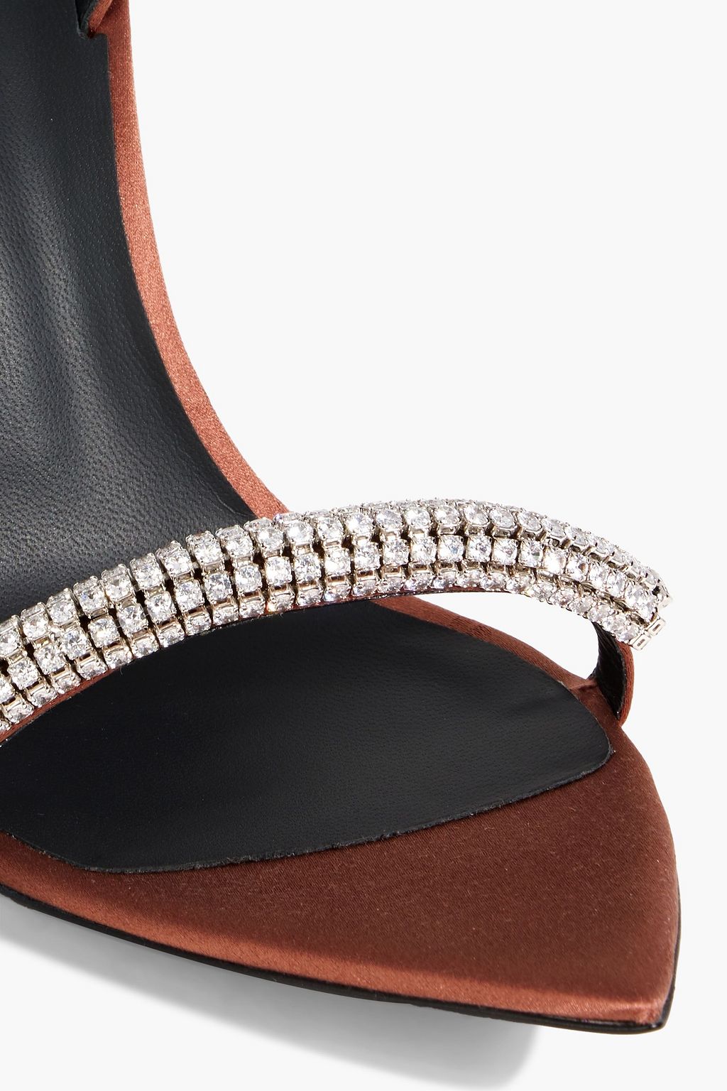 GIUSEPPE ZANOTTI Intriigo Galassia crystal-embellished satin slingback sandals