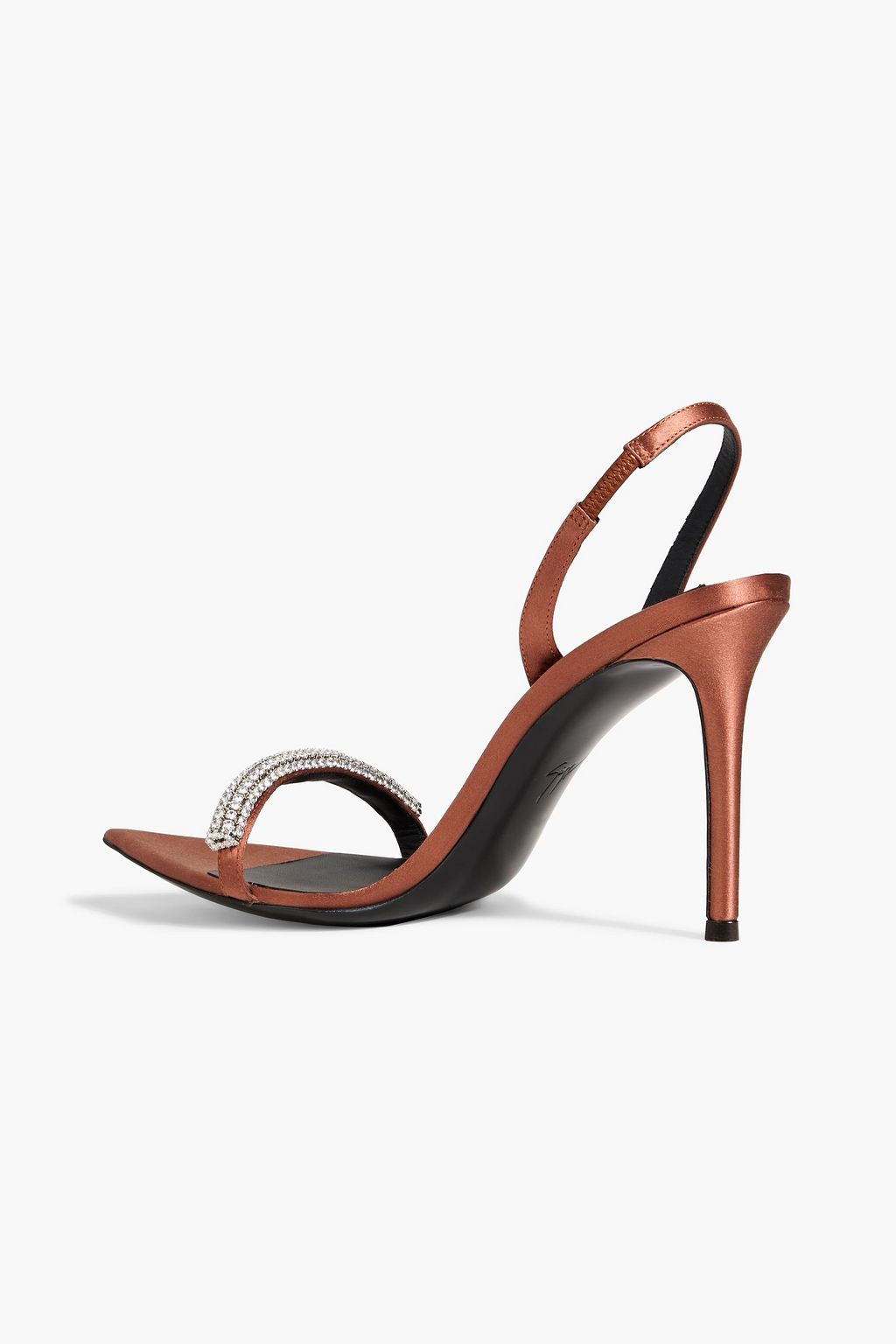 GIUSEPPE ZANOTTI Intriigo Galassia crystal-embellished satin slingback sandals