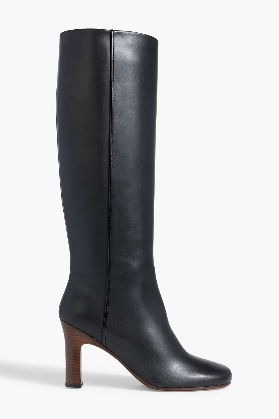Co Leather Knee Boots In Black