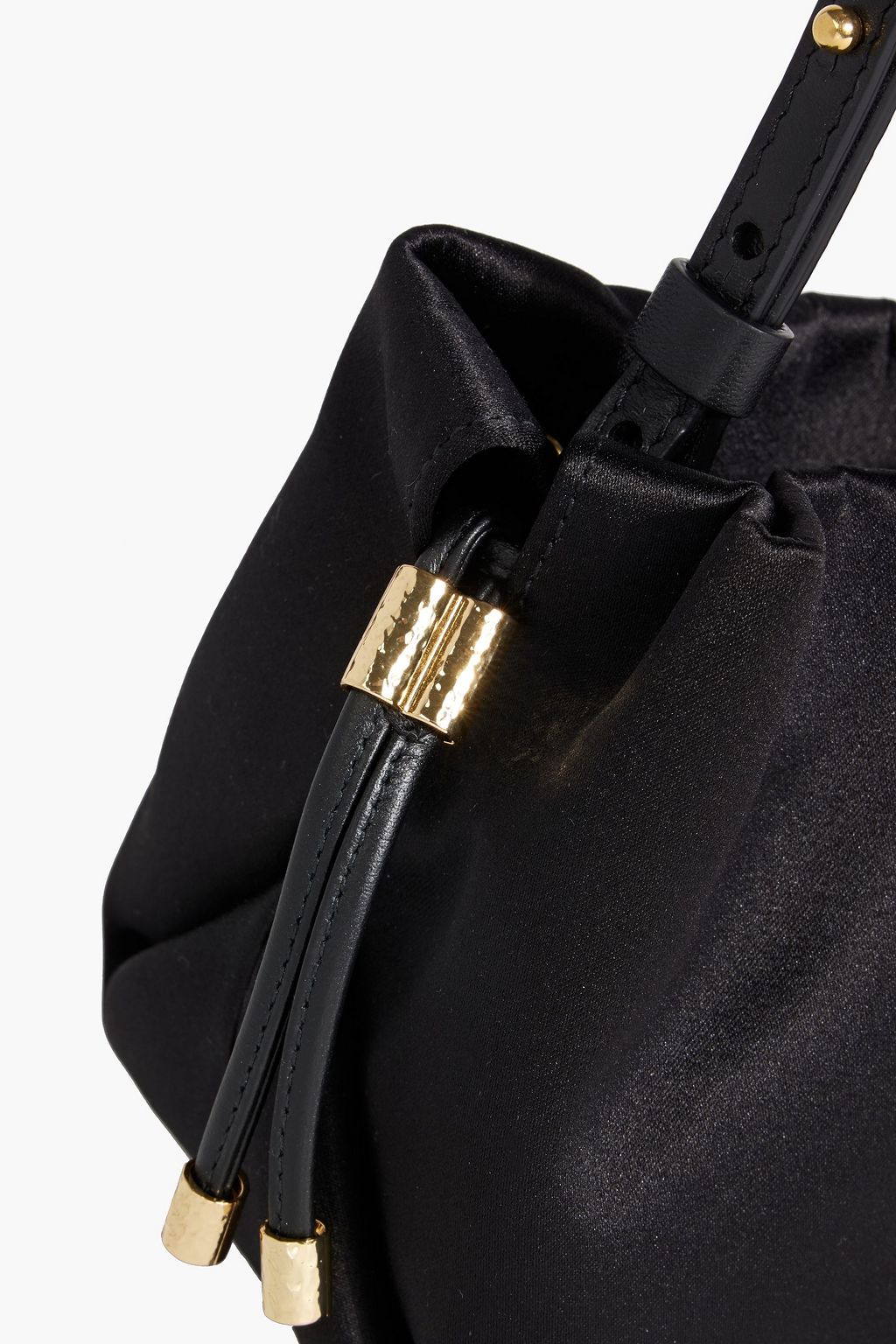 ULLA JOHNSON Remy ruched satin cross-body bag