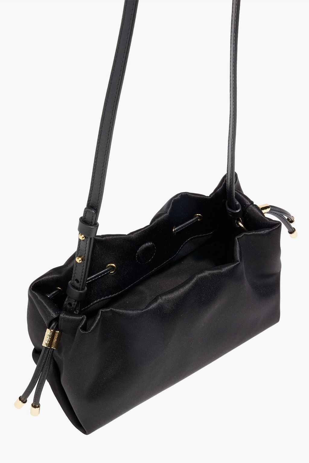 ULLA JOHNSON Remy ruched satin cross-body bag