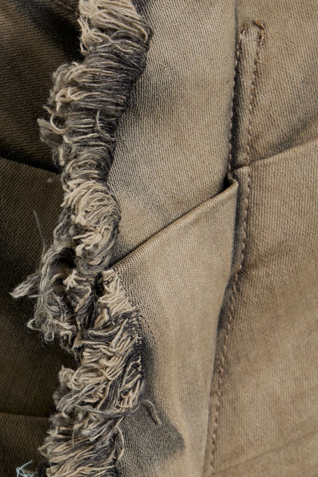 DRKSHDW BY RICK OWENS Pleated denim maxi skirt