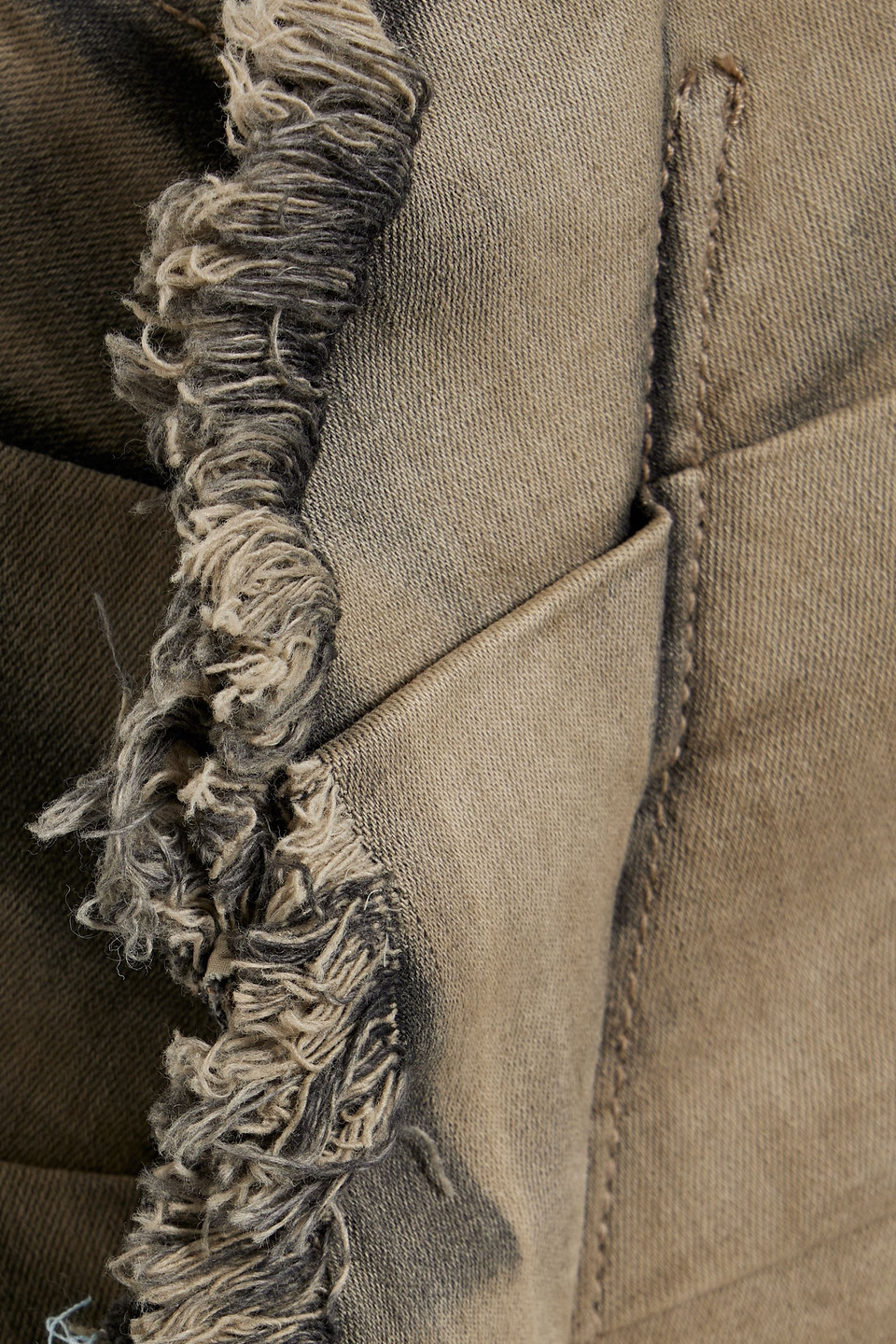 Rick Owens Pleated Denim Maxi Skirt In Mushroom