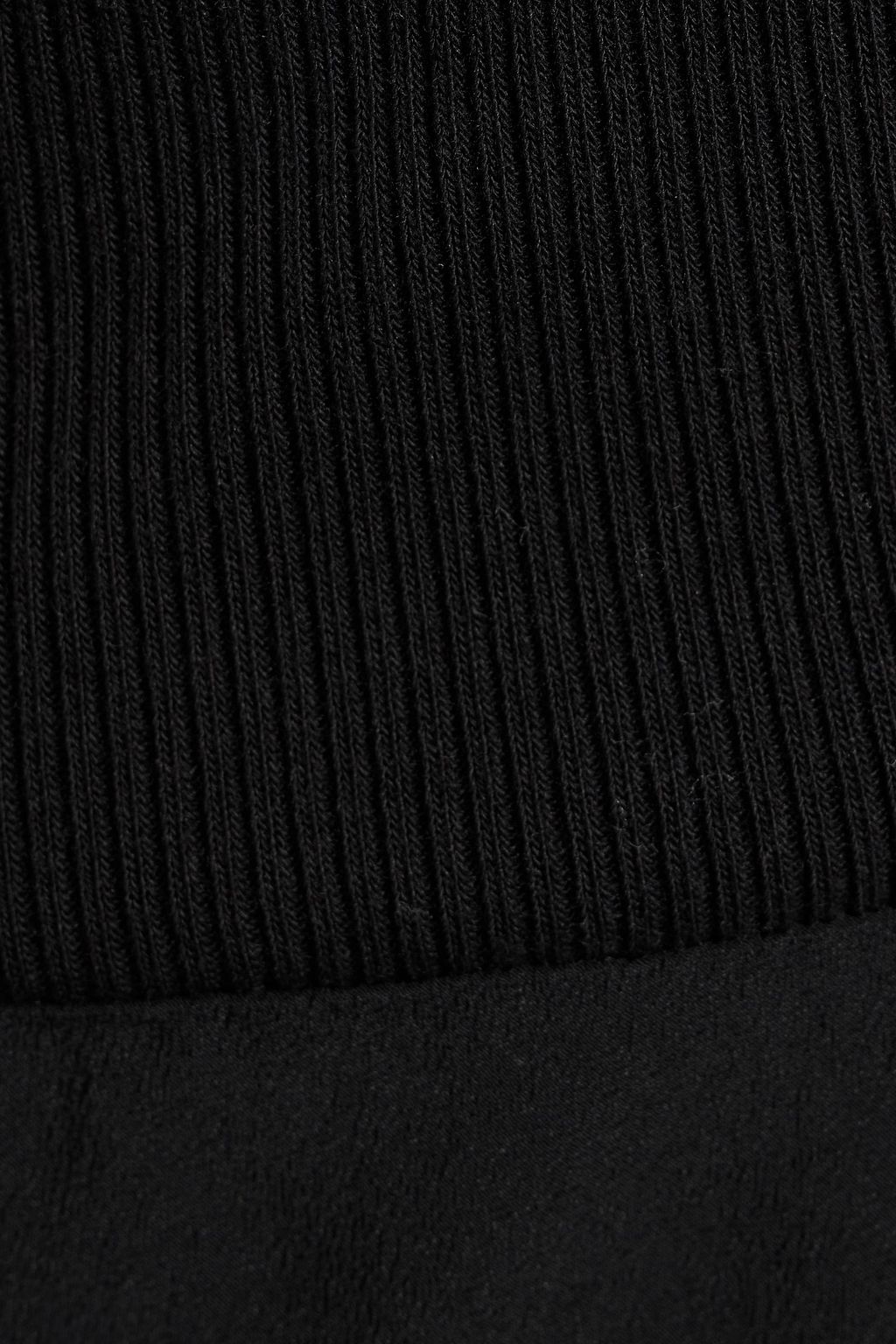 RICK OWENS تنورة متوسطة الطول من الحرير الصيني
