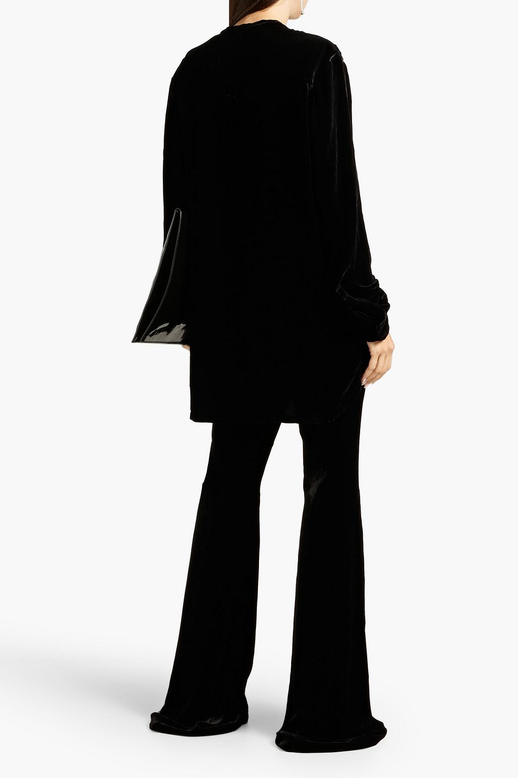 RICK OWENS Velvet shirt