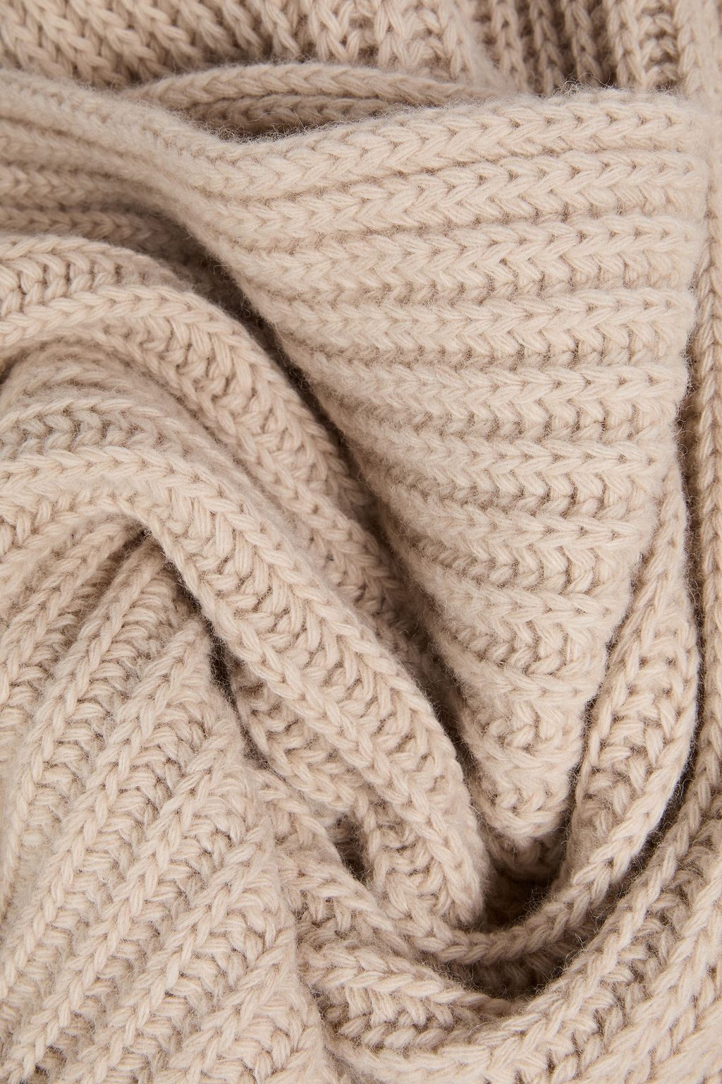 EMPORIO ARMANI وشاح من مزيج الصوف مزيّن بشرّابات
