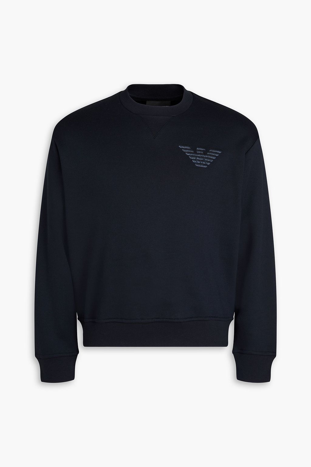 Armani embossed sweatshirt on sale