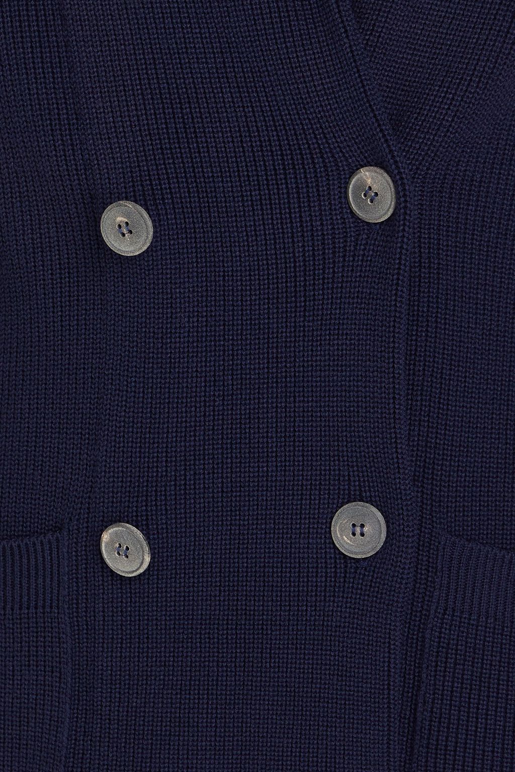 GIORGIO ARMANI Double-breasted wool and cotton-blend cardigan