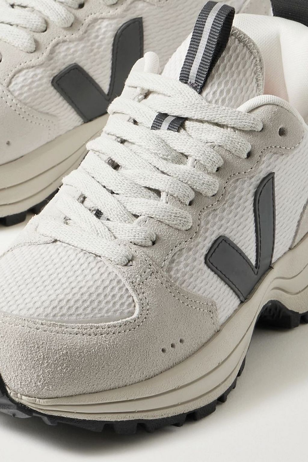 VEJA Venturi suede and leather-trimmed Alveomesh sneakers