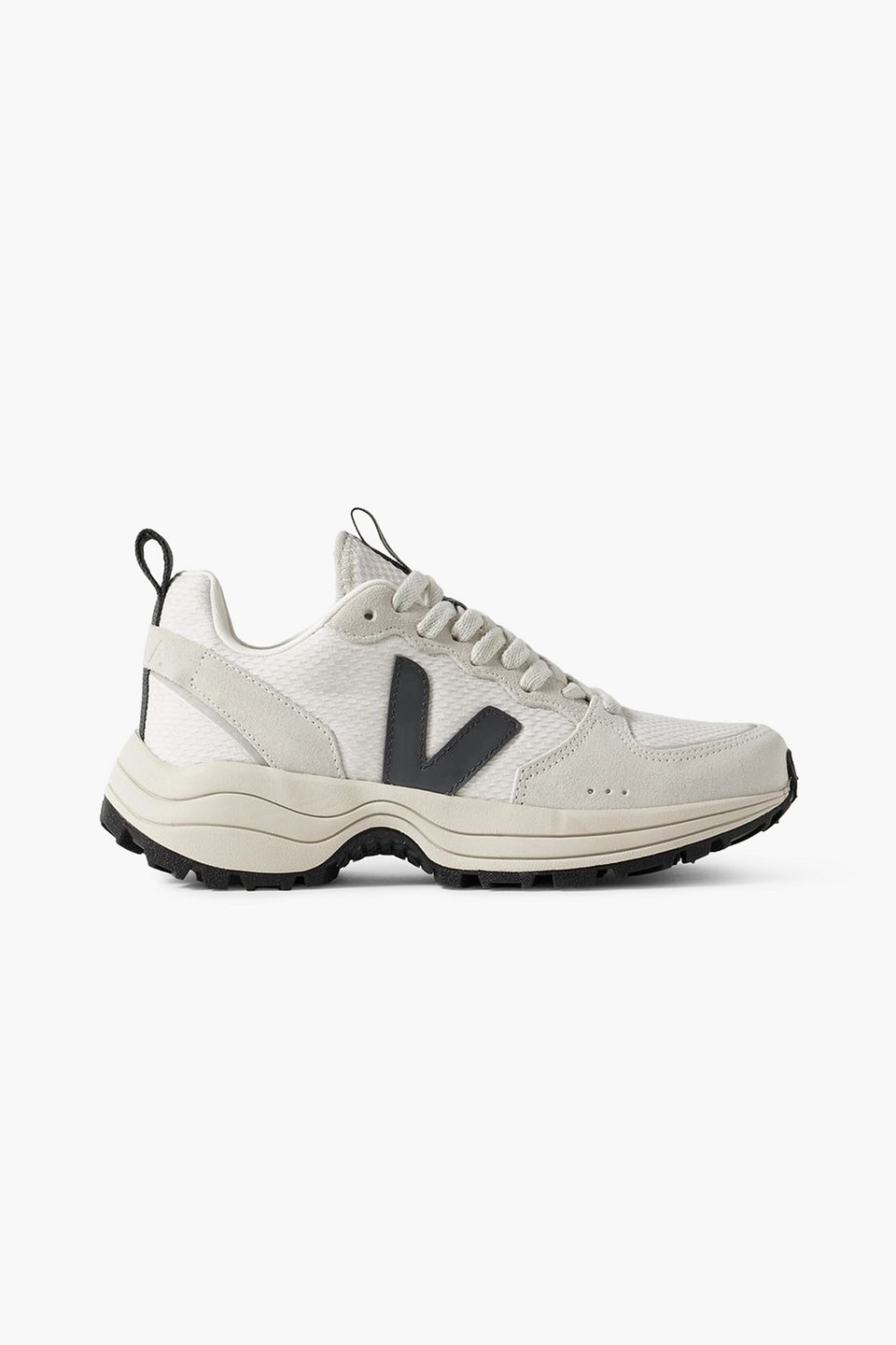 Veja Venturi Suede And Leather-trimmed Alveomesh Sneakers In White