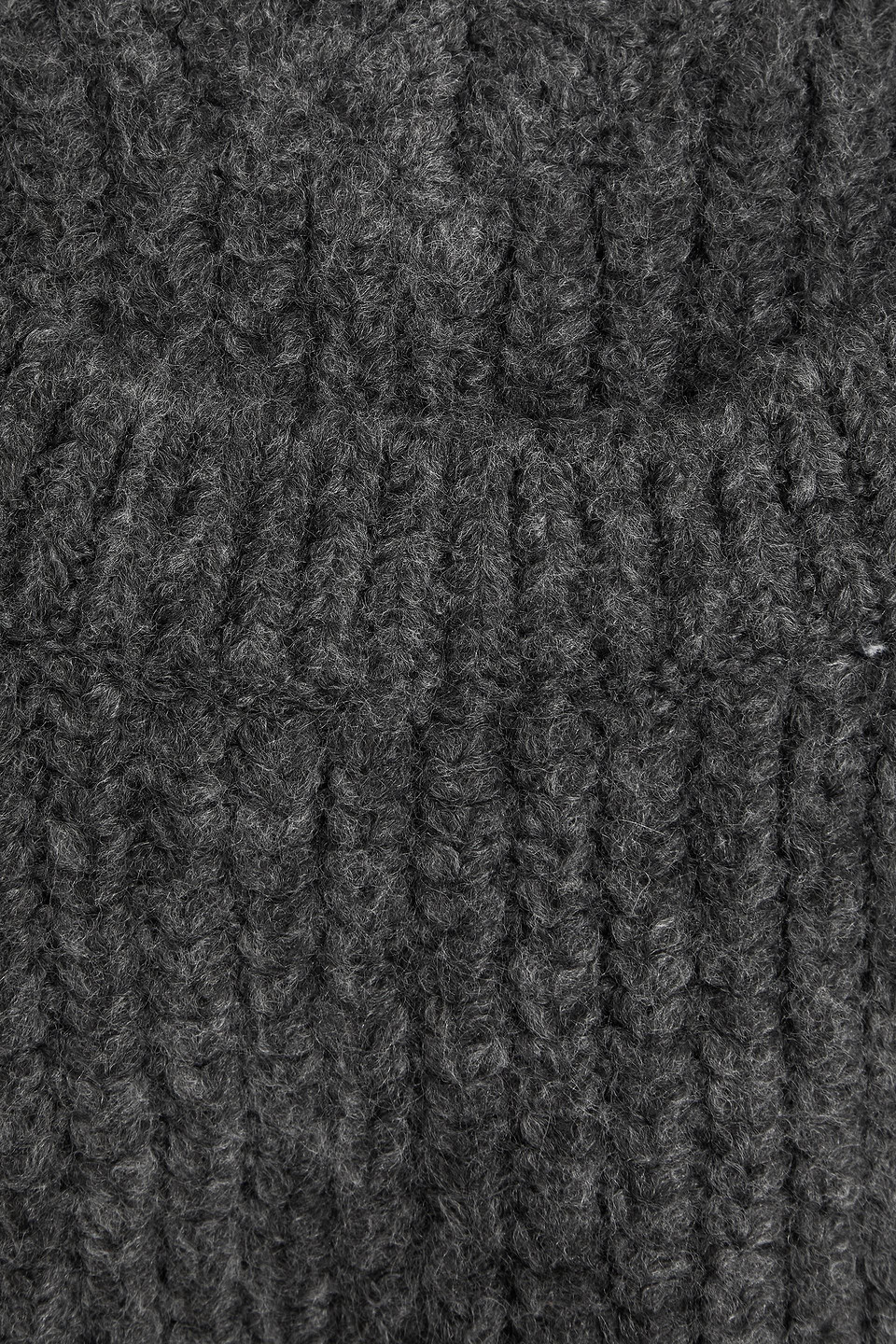 Rotate Birger Christensen Appliquéd Ribbed-knit Sweater In Dark Gray