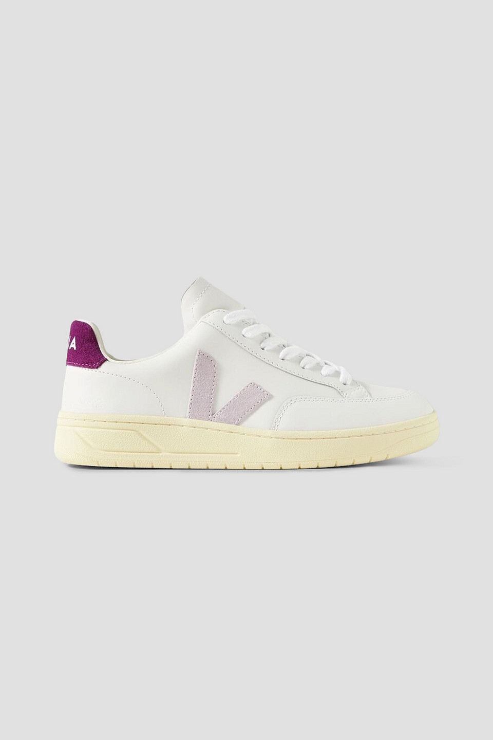 Veja V-12 Woman Sneakers White Size 10 Soft Leather In White