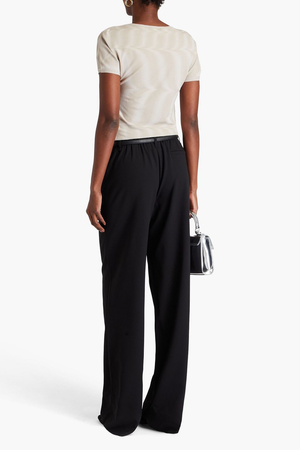 GIORGIO ARMANI Tie-dyed knitted top
