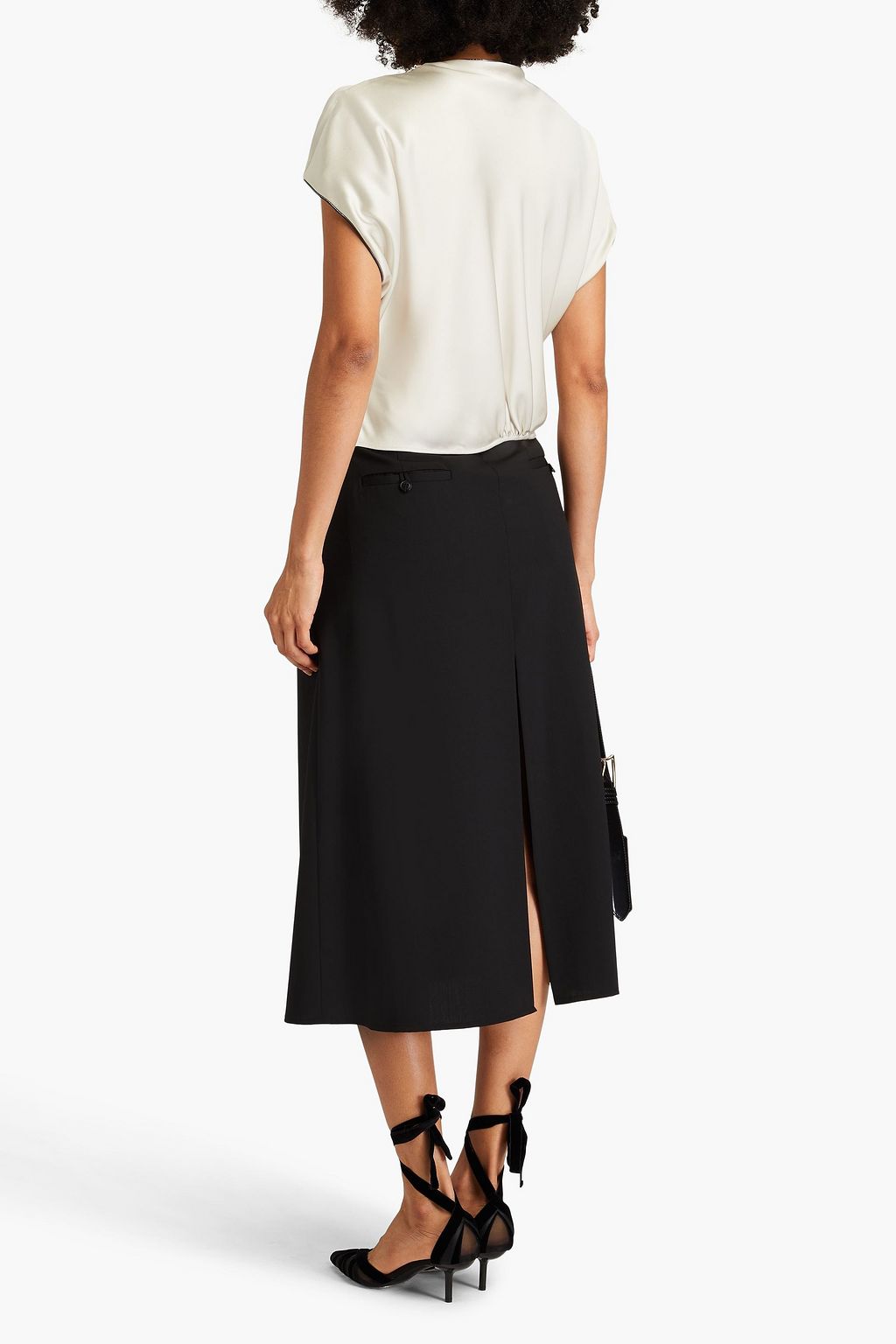 GIORGIO ARMANI Silk-satin top