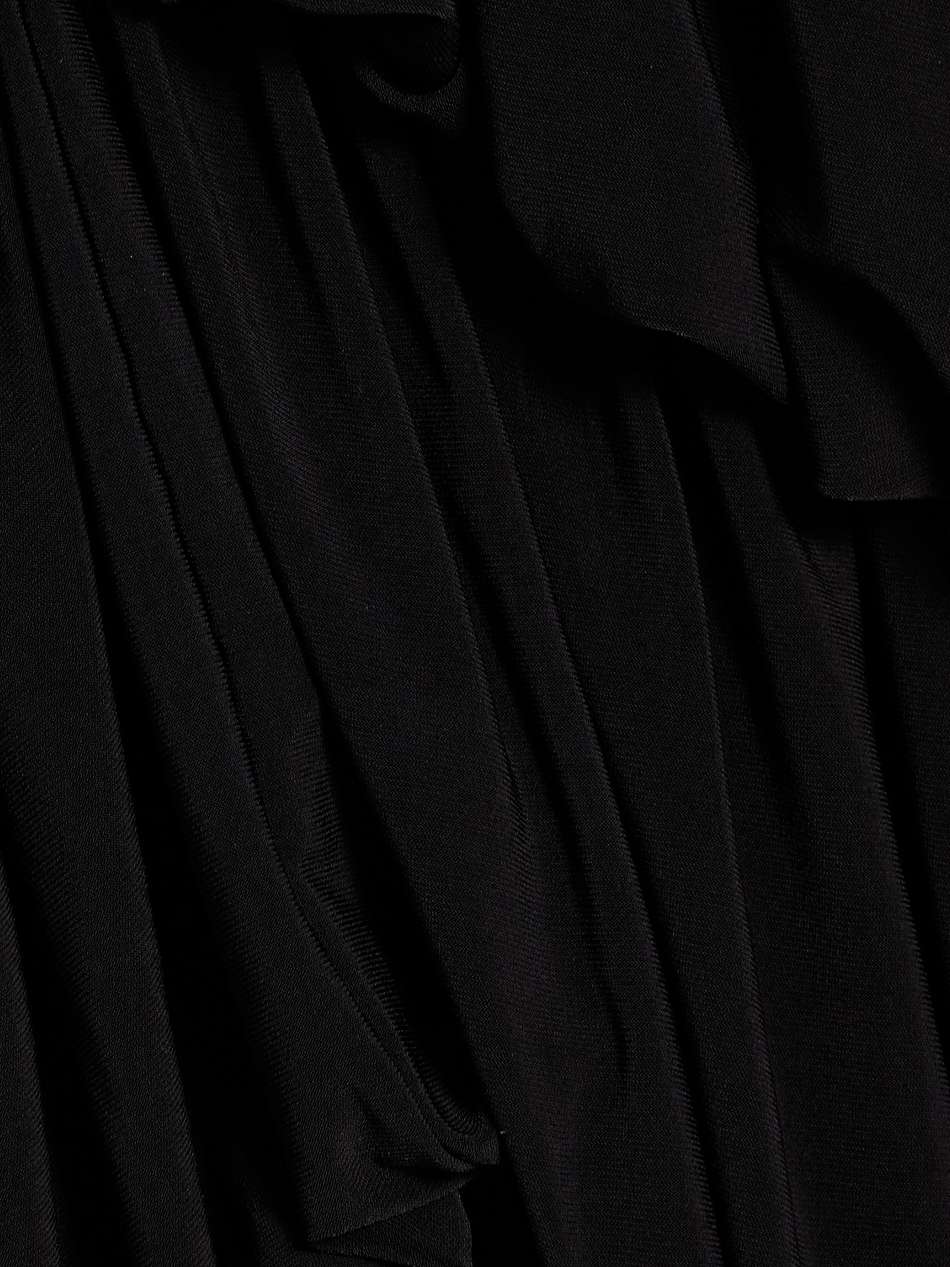 tiered stretch-jersey midi dress