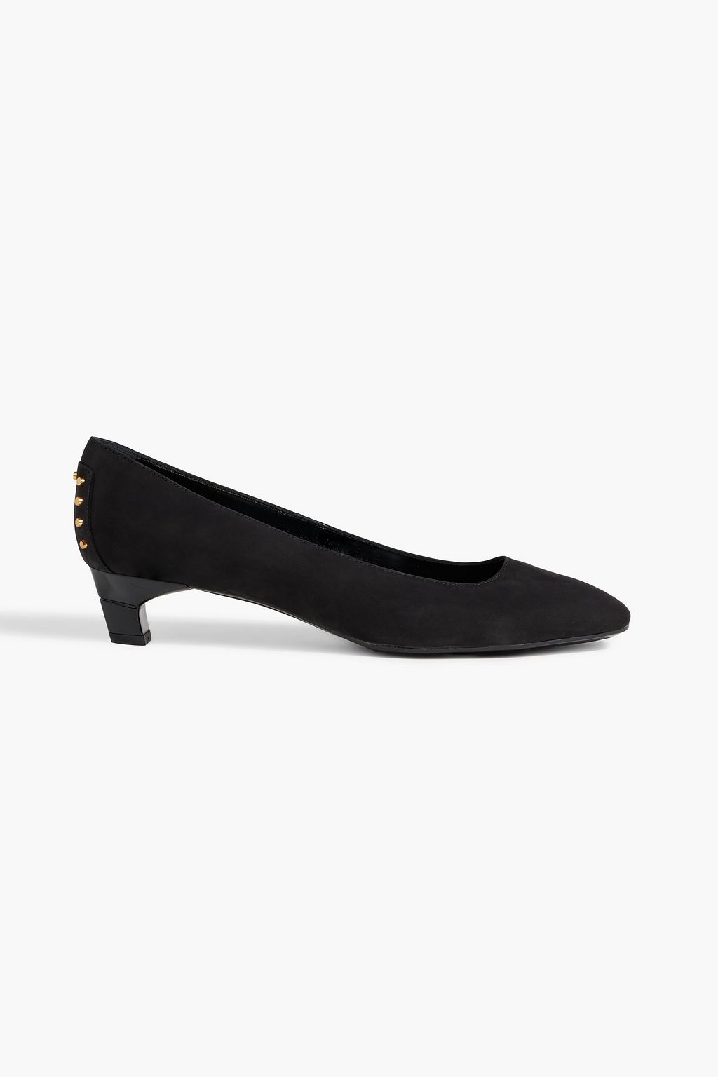Studded suede pumps black EU 35