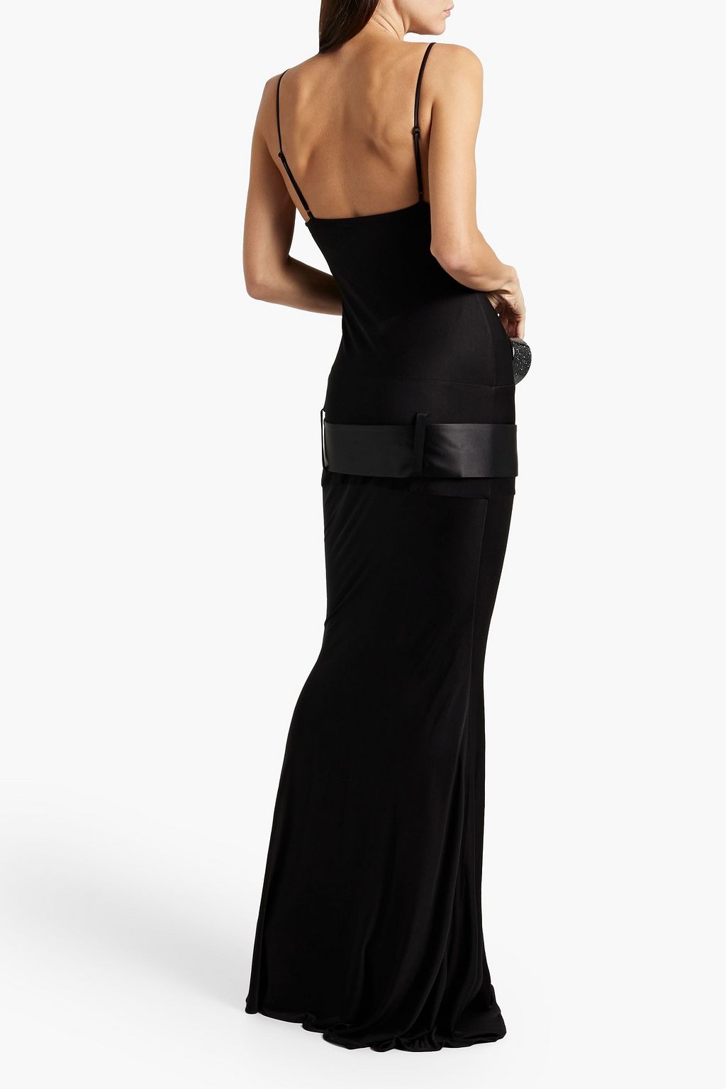 RETROFÊTE Deia belted jersey maxi dress
