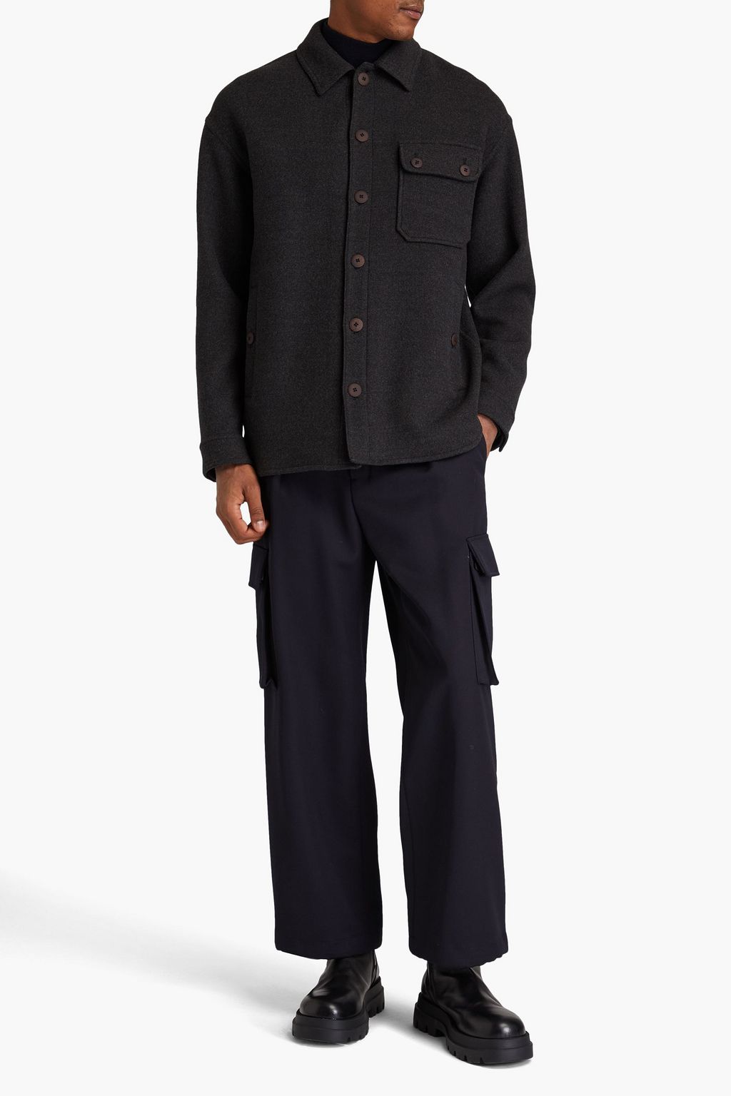 GIORGIO ARMANI Wool overshirt