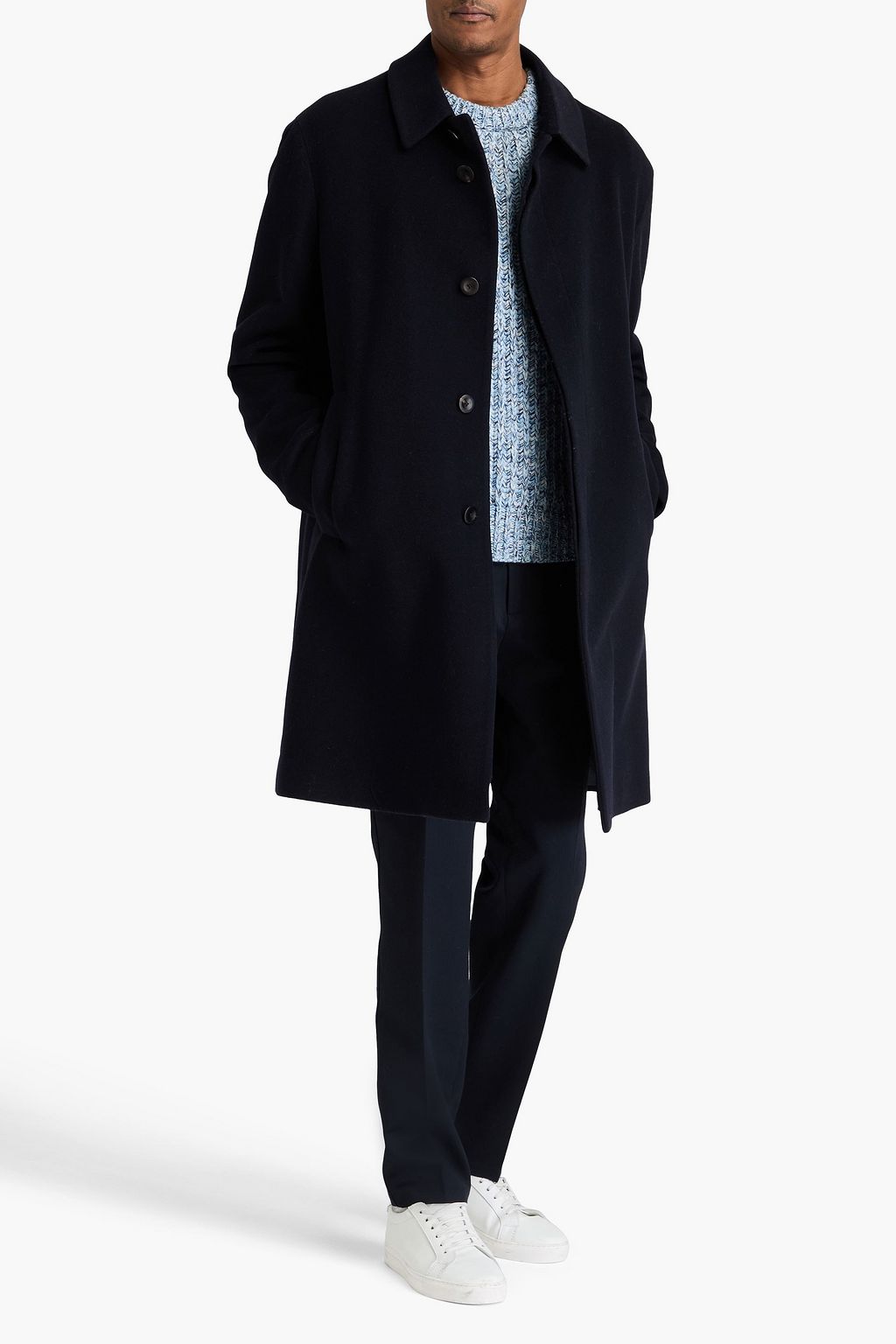 GIORGIO ARMANI Mantel aus Filz aus einer Wollmischung