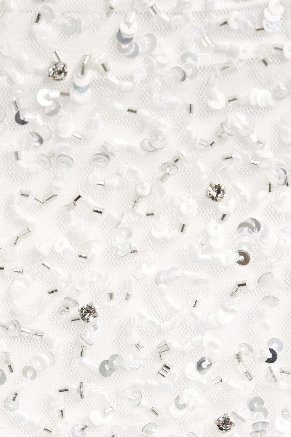 RETROFÊTE Lexie embellished tulle mini skirt