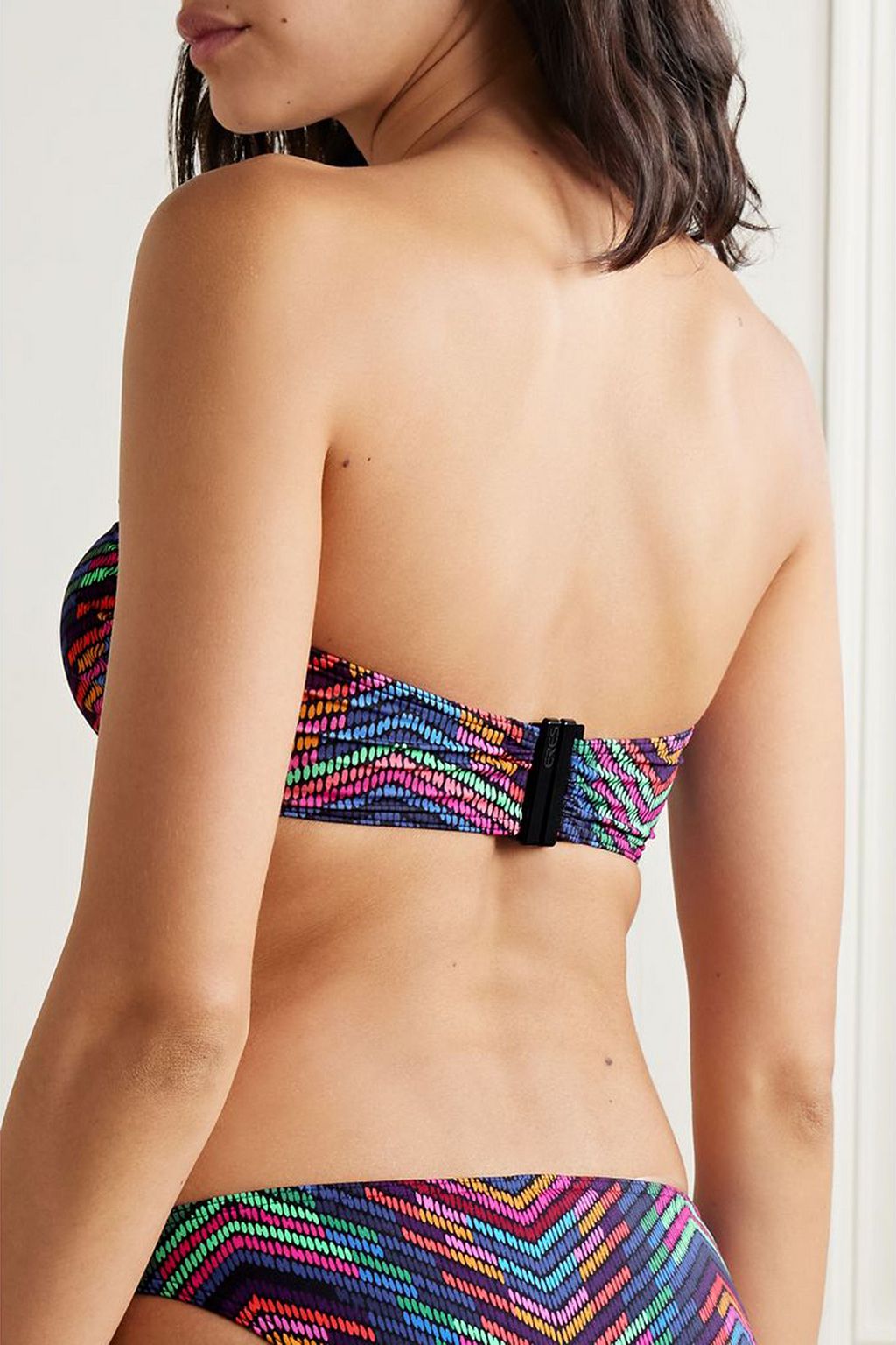 ERES Illusion printed bandeau bikini top