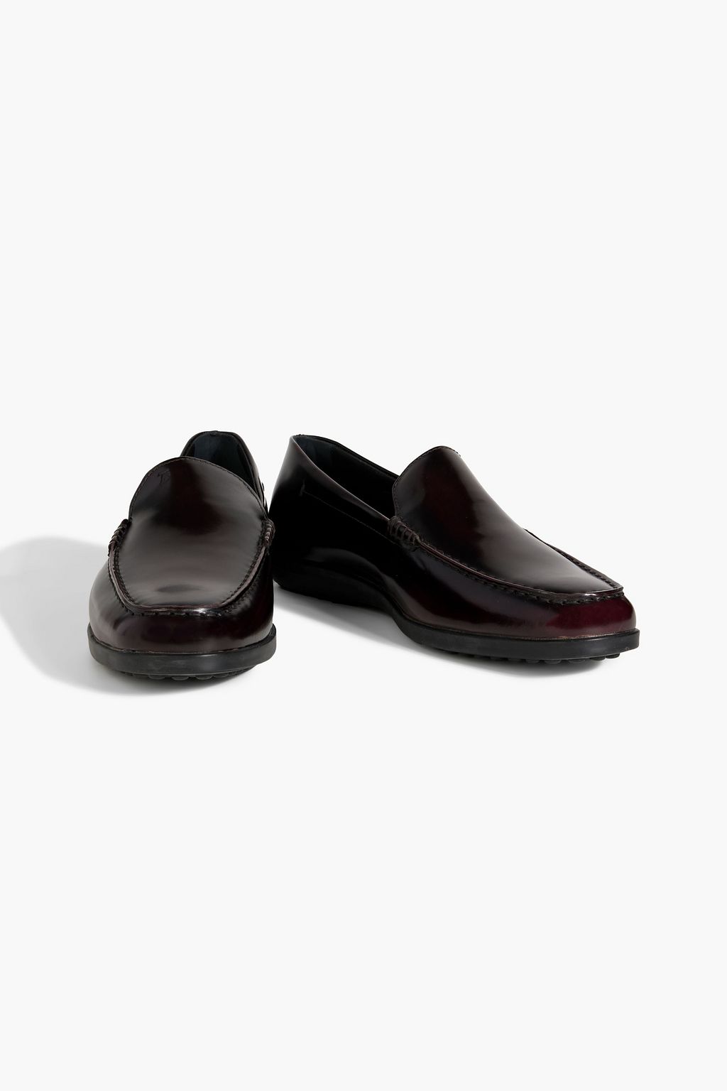 TOD'S Glossed-leather loafers