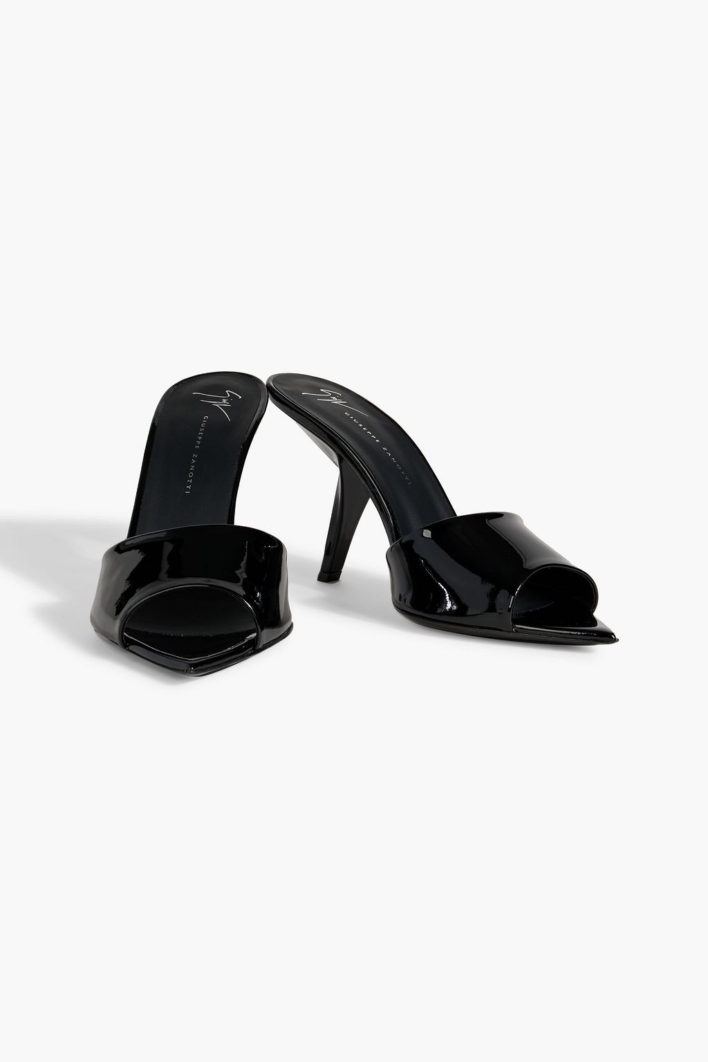 GIUSEPPE ZANOTTI Mystero patent-leather mules