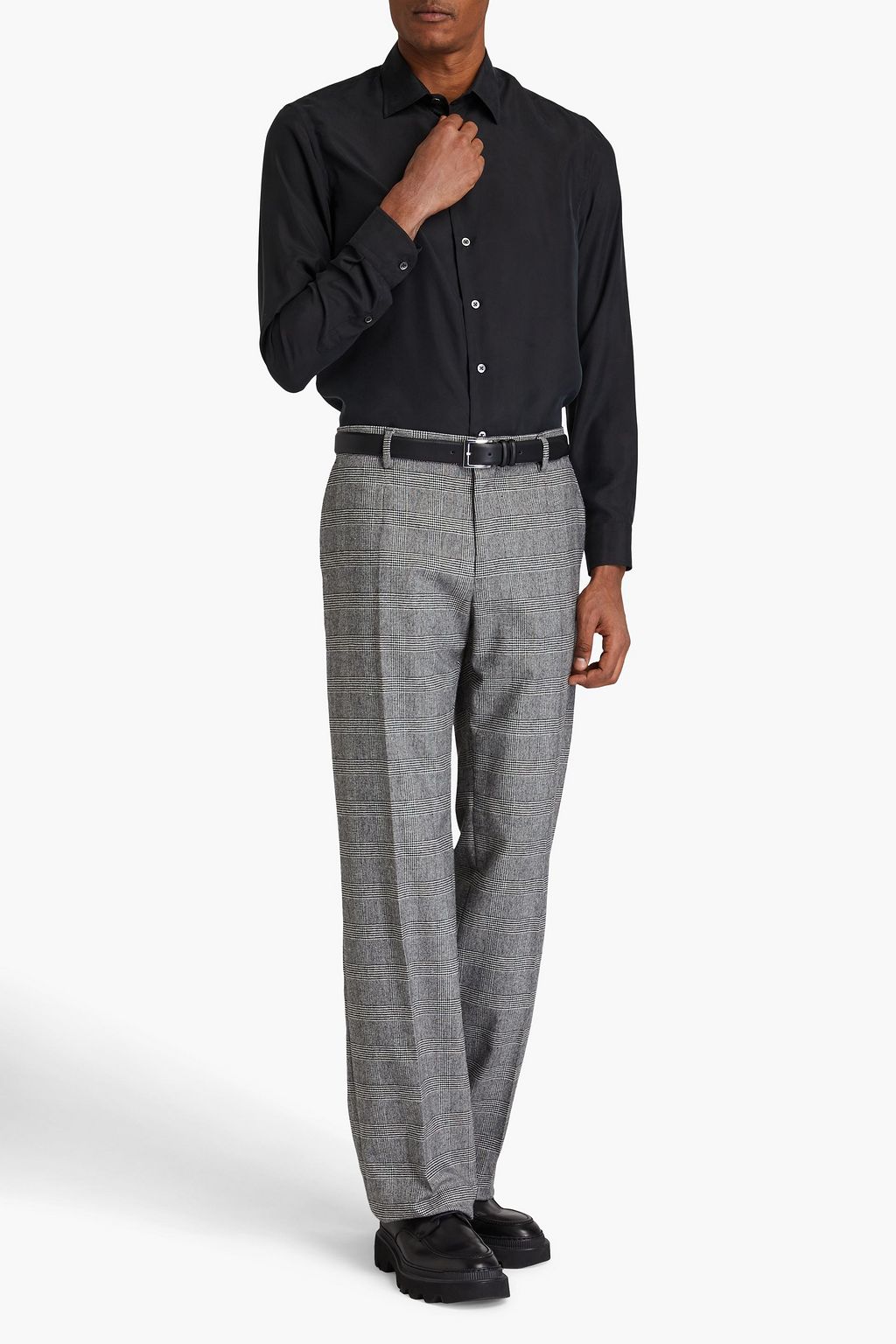 EMPORIO ARMANI قميص من الحرير