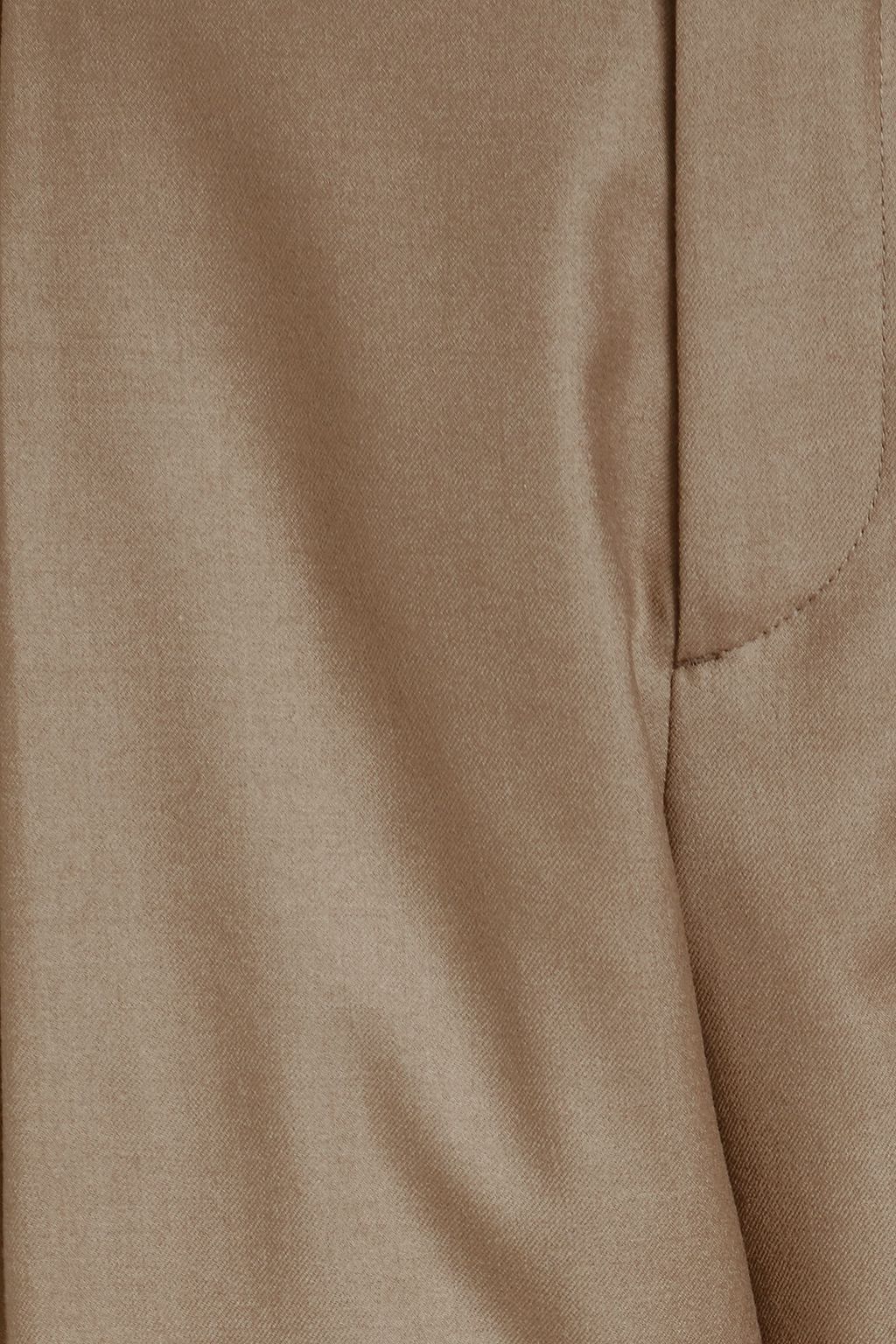 GIORGIO ARMANI ウールツイル テーパードパンツ