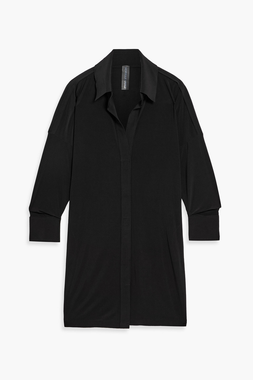 Norma Kamali Jersey Shirt In Black