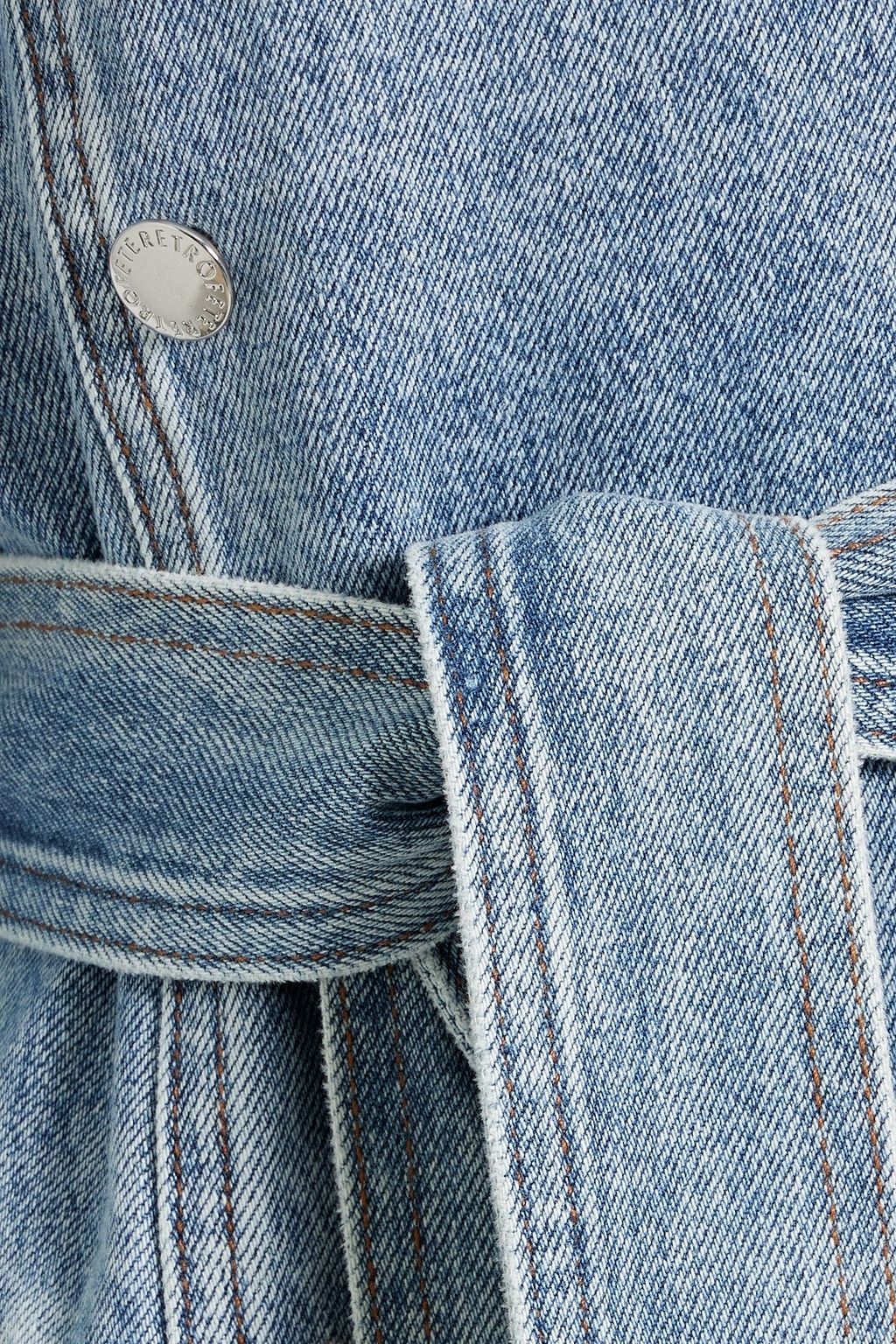 RETROFÊTE Dakota denim trench coat
