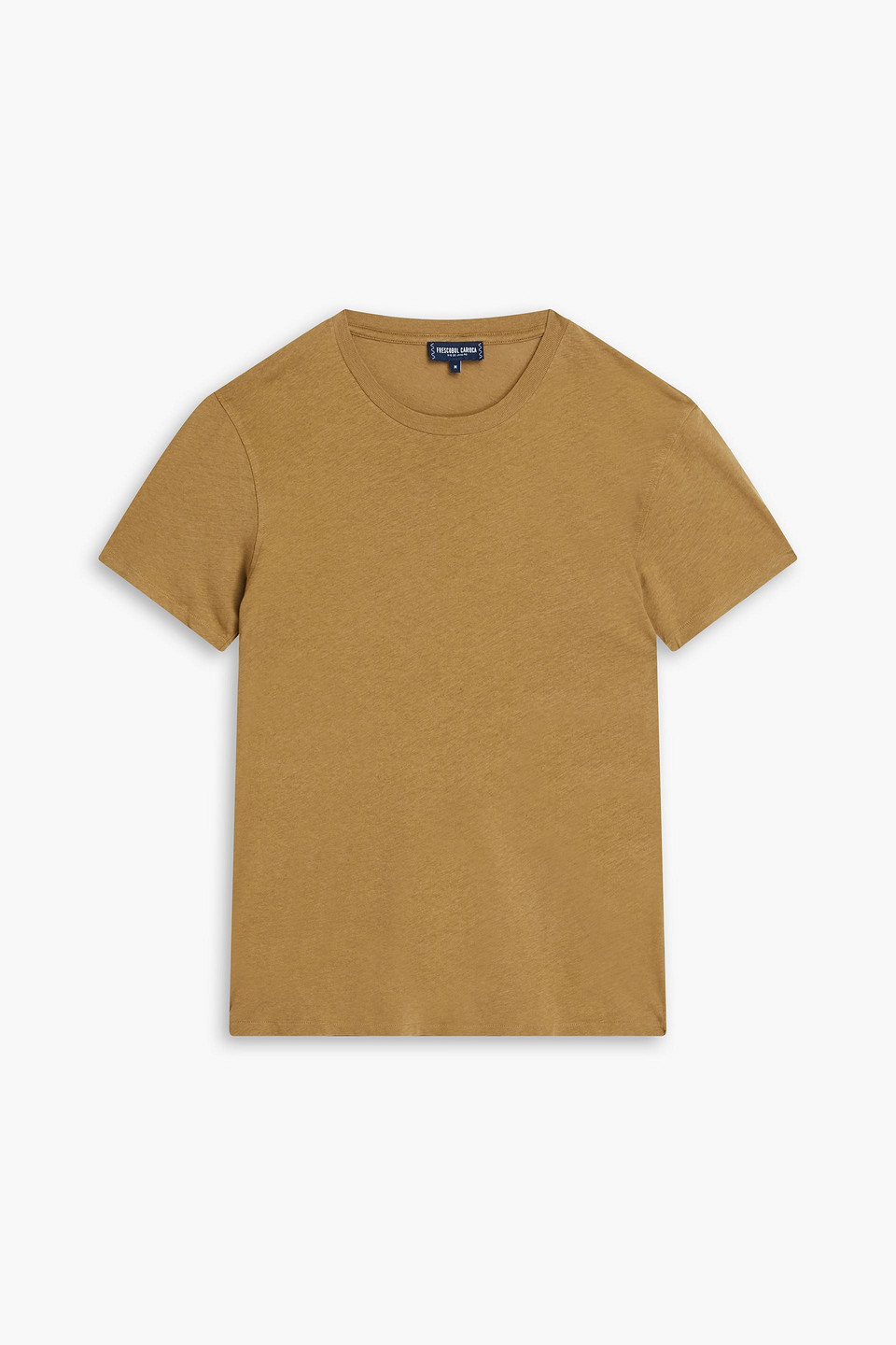 Frescobol Carioca - Lucio cotton and linen-blend jersey T-shirt - Green - XL