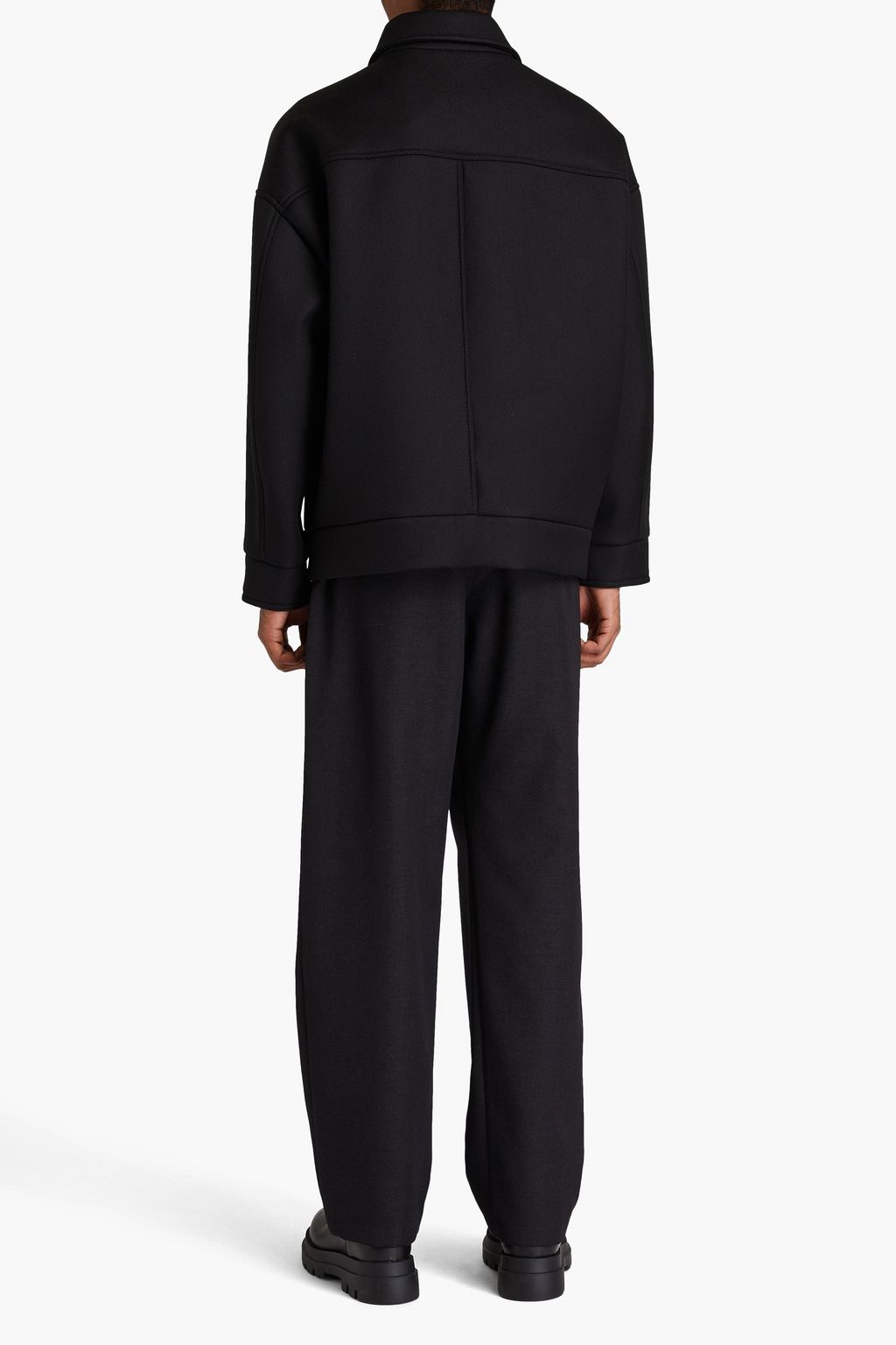 EMPORIO ARMANI 울 혼방 트윌 재킷