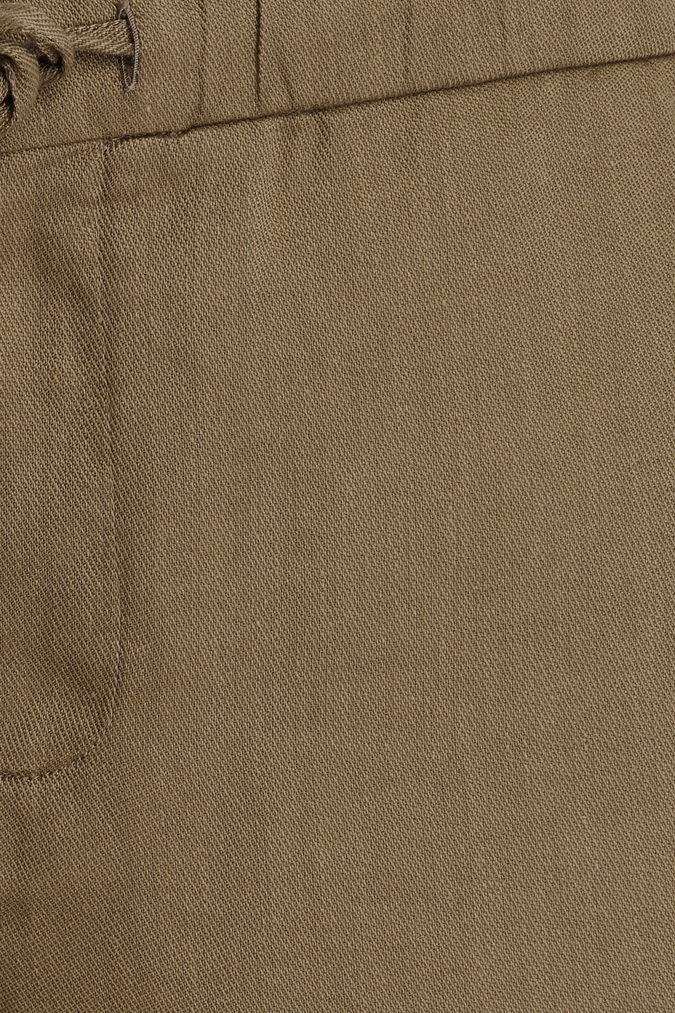 Frescobol Carioca Filipe Linen And Cotton-blend Twill Drawstring Shorts In Army Green