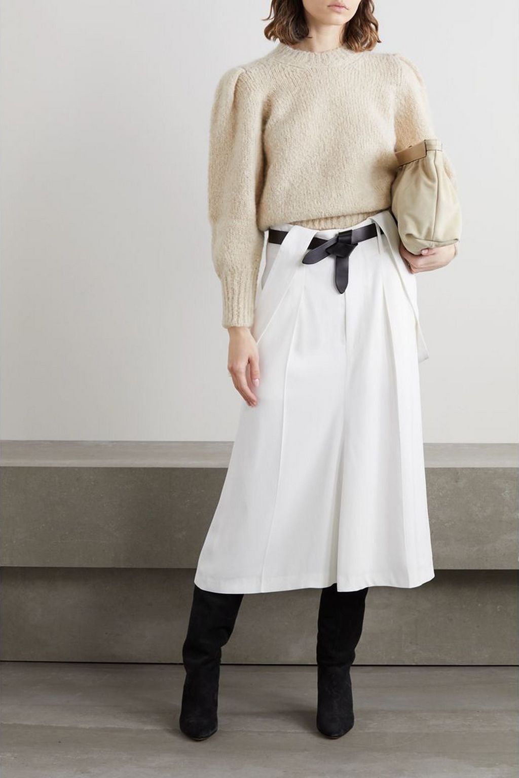 Idol mohair-blend mockneck sweater in pink - Isabel Marant
