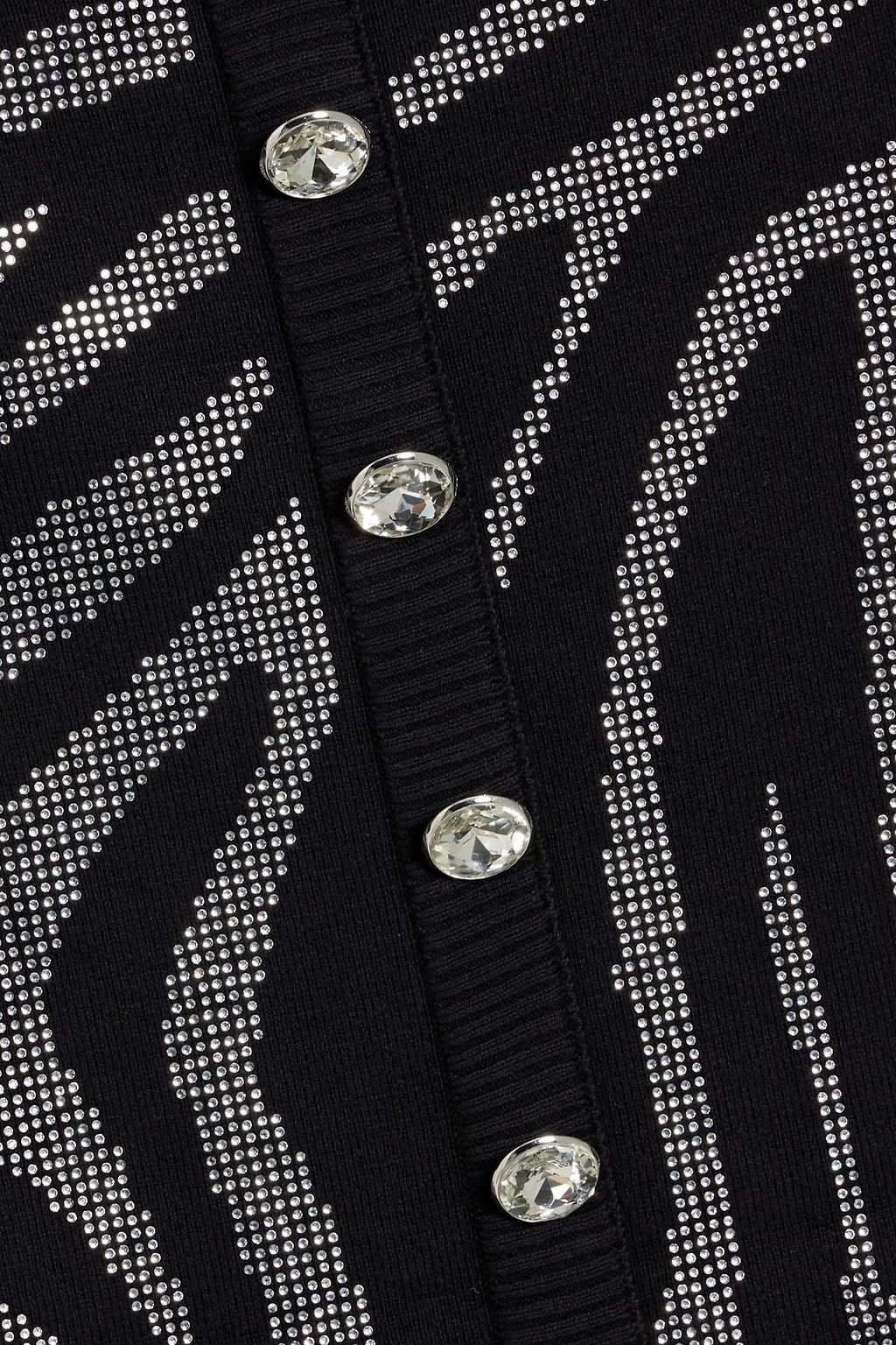 RETROFÊTE Elvira crystal-embellished cotton and cashmere-blend mini dress